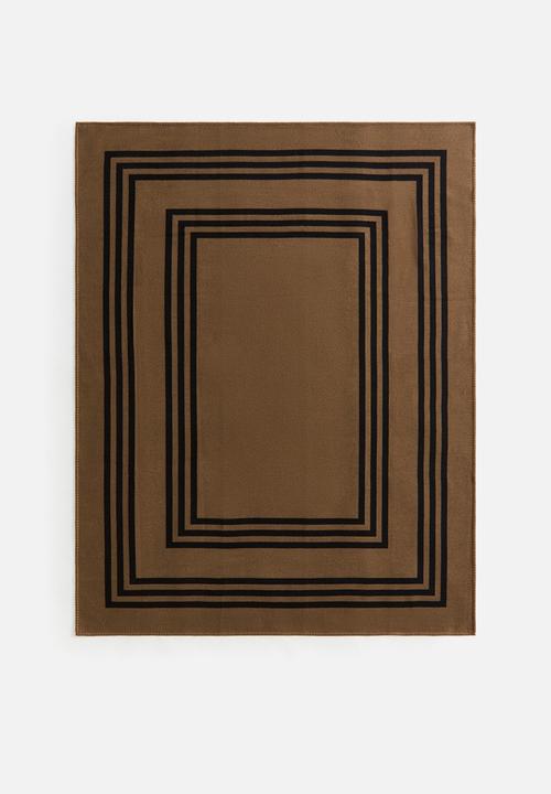 H&M - Patterned blanket - dark beige