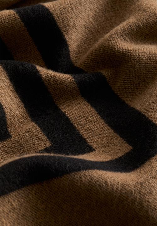 H&M - Patterned blanket - dark beige