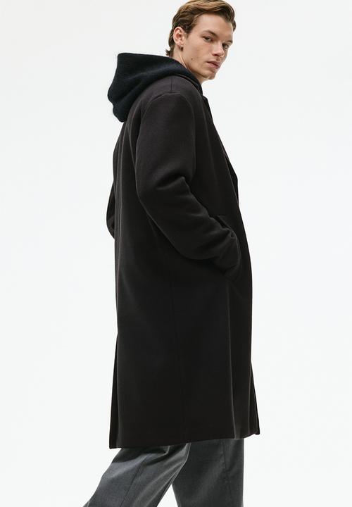 H&M - Single-breasted coat - black