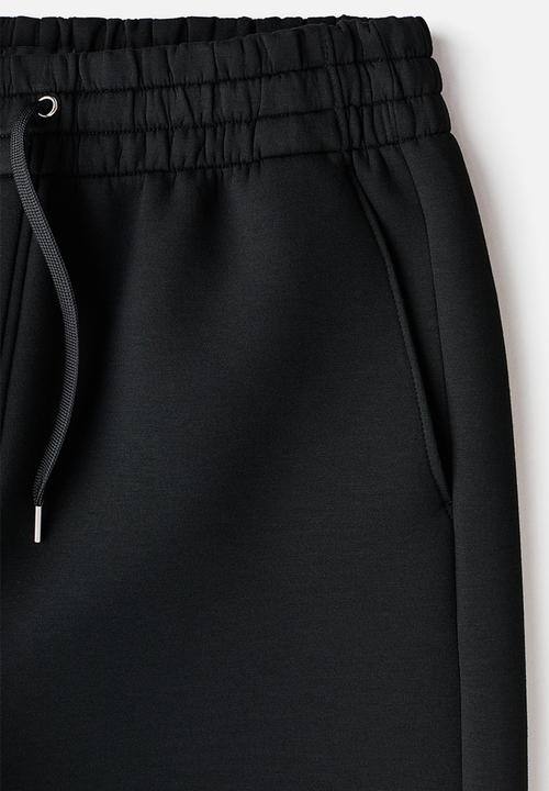 H&M - Relaxed fit scuba joggers - black