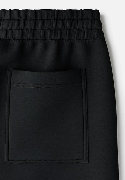 H&M - Relaxed fit scuba joggers - black