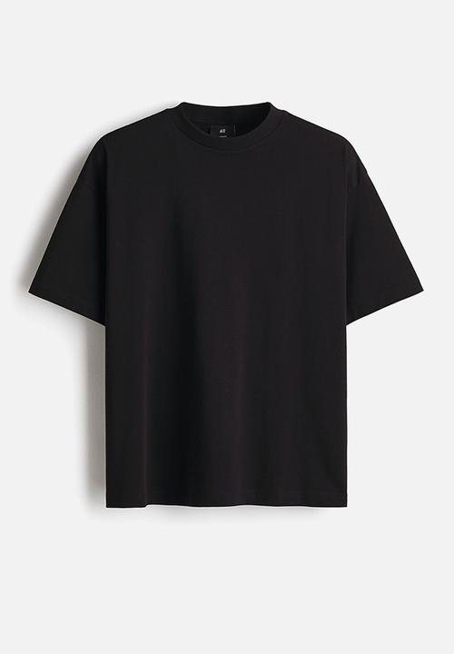 H&M - Oversized fit cotton T-shirt - black