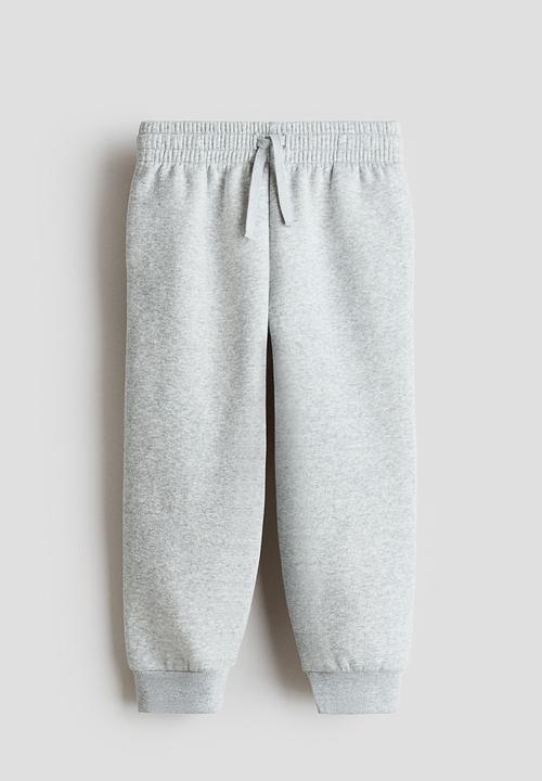 H&M - Brushed-inside joggers - light grey marl