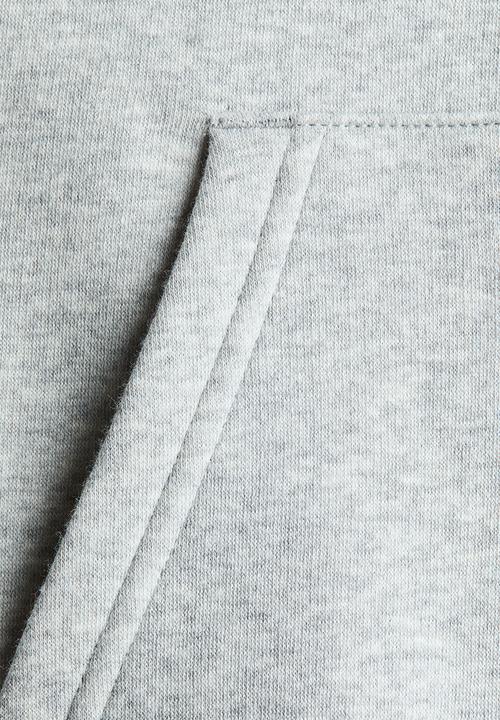 H&M - Brushed-inside hoodie - light grey marl