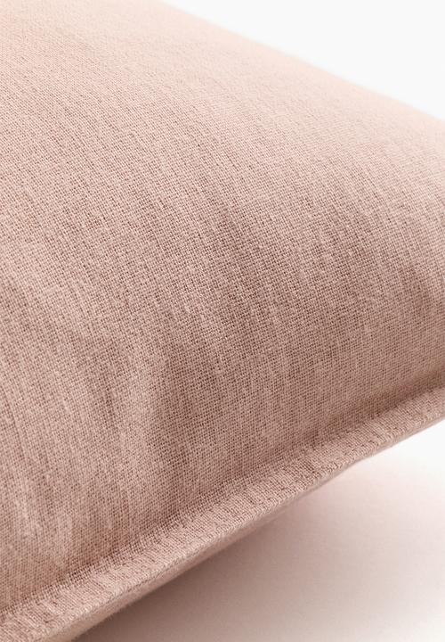 H&M - Linen-blend cushion cover - light dusty pink