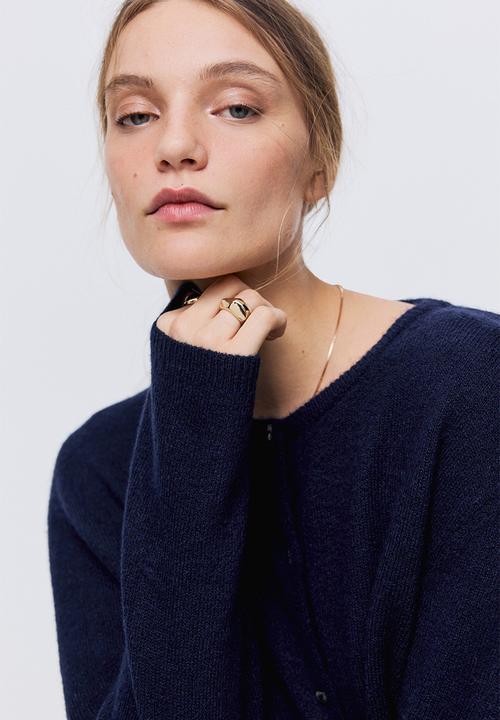 H&M - Loose-fit cardigan - navy blue