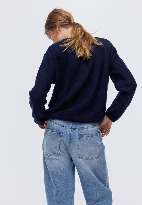 H&M - Loose-fit cardigan - navy blue