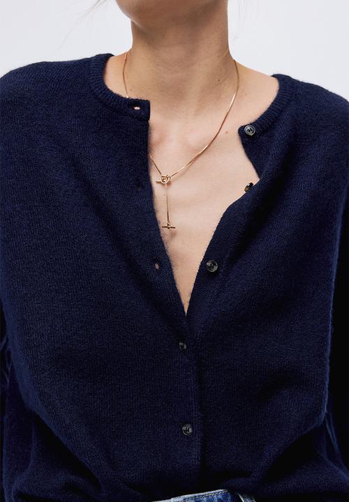 H&M - Loose-fit cardigan - navy blue