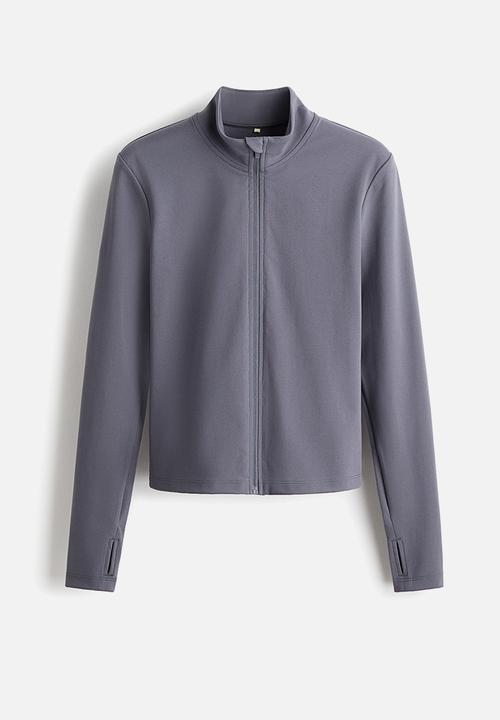 H&M - Zip-through sports jacket with softmove? - dark grey