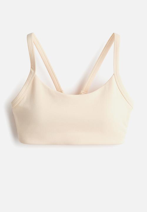 H&M - Medium support sports bra with softmove? - butter yellow