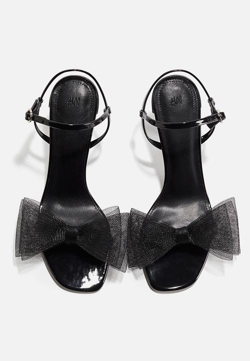 H&M - Heeled strappy sandals - black