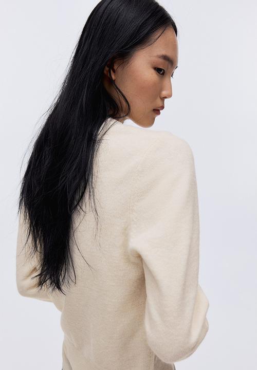 H&M - Frill-trimmed cardigan - cream