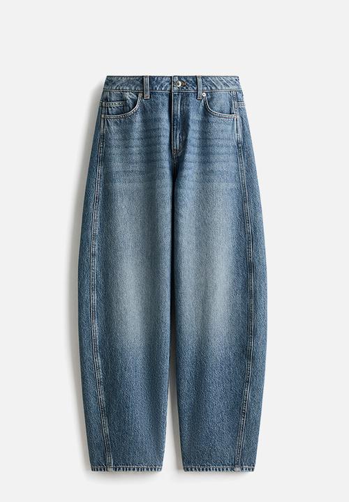 H&M - Baggy high jeans - denim blue