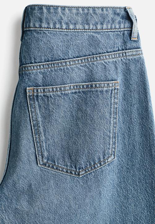 H&M - Baggy high jeans - denim blue