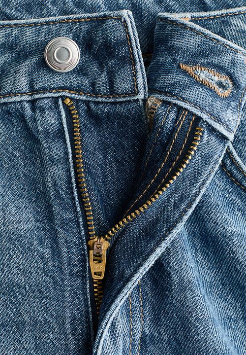 H&M - Baggy high jeans - denim blue