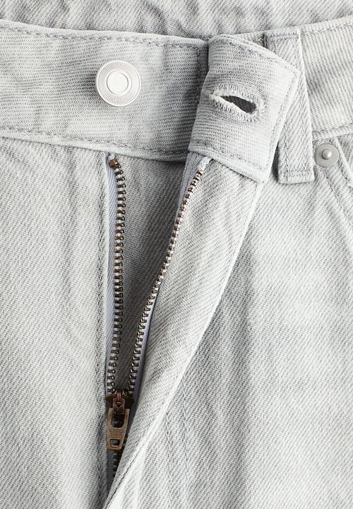 H&M - Baggy high jeans - light grey marl