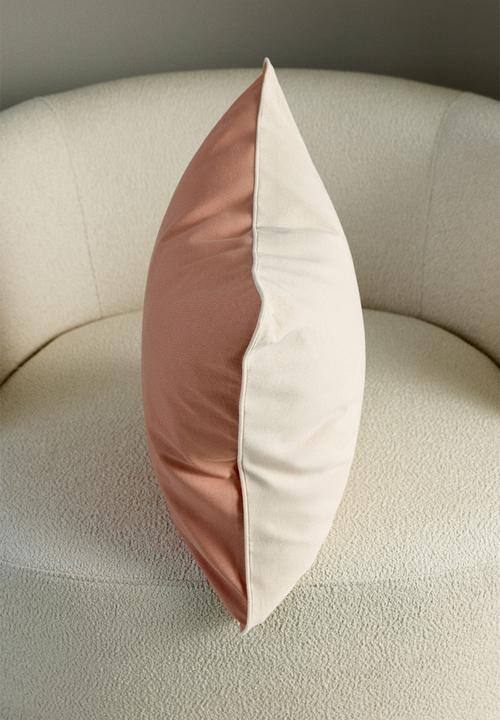 Canvas cushion cover - pink