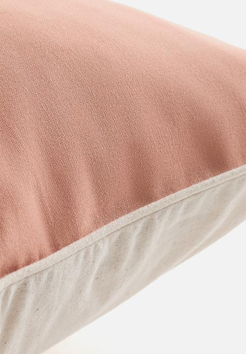 H&M - Canvas cushion cover - pink