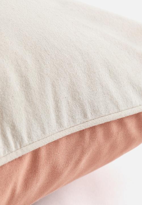H&M - Canvas cushion cover - pink