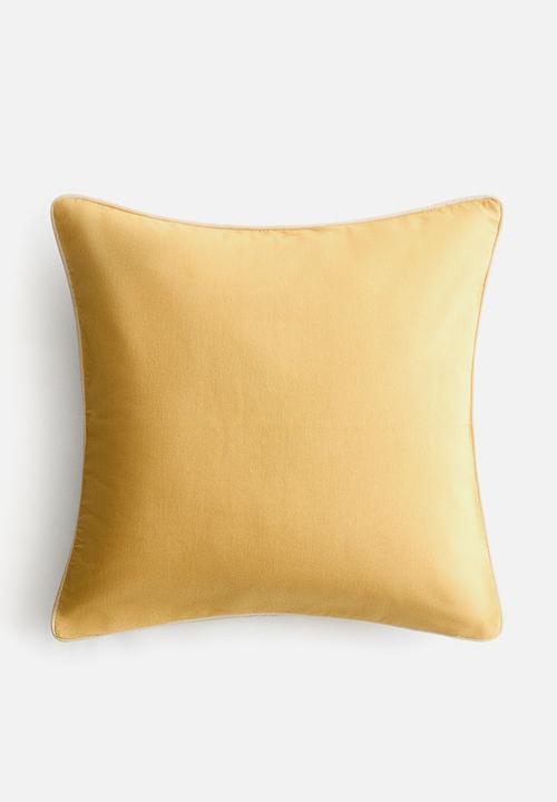 H&M - Canvas cushion cover - yellow