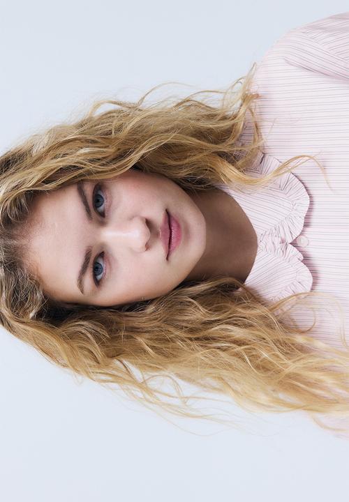 H&M - Frill-trimmed shirt - light pink/striped