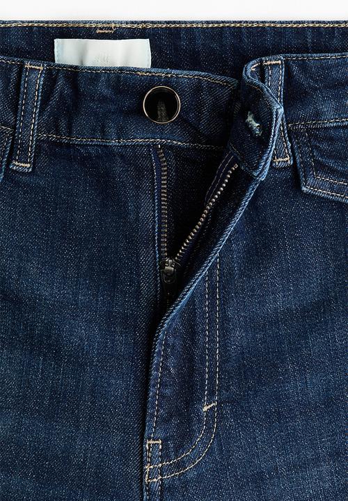H&M - Wide high jeans - dark denim blue