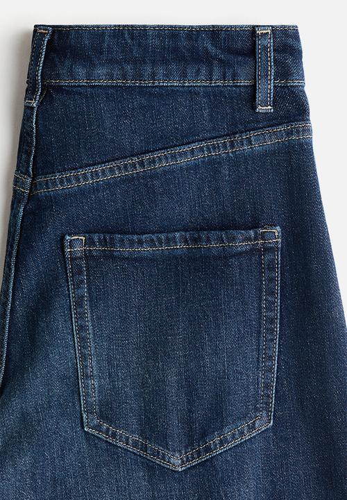 H&M - Wide high jeans - dark denim blue
