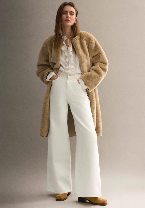 H&M - Frill-collared viscose blouse - white