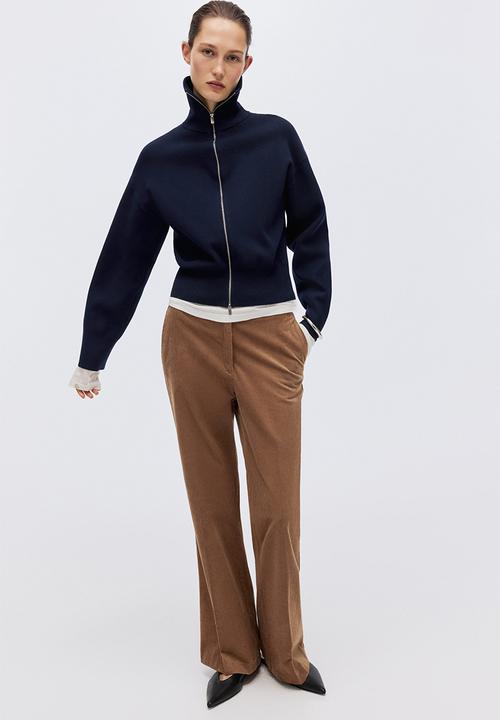 H&M - Zip-through cardigan - navy blue