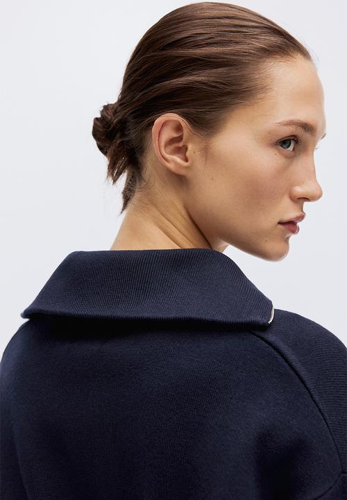 H&M - Zip-through cardigan - navy blue