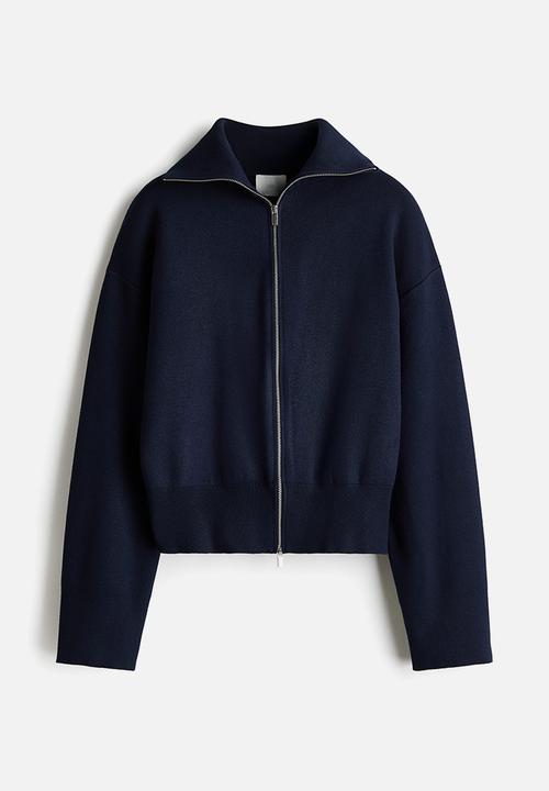 H&M - Zip-through cardigan - navy blue