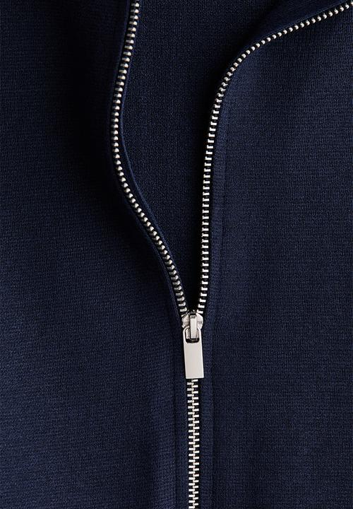 H&M - Zip-through cardigan - navy blue