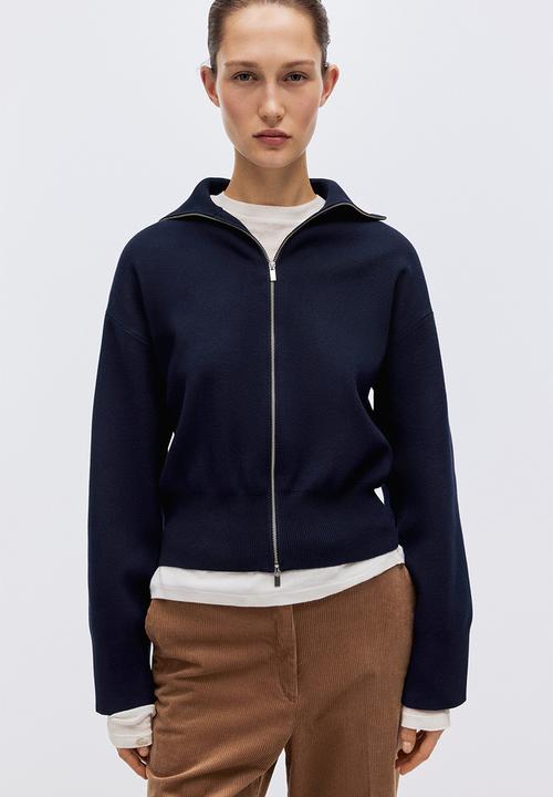 H&M - Zip-through cardigan - navy blue
