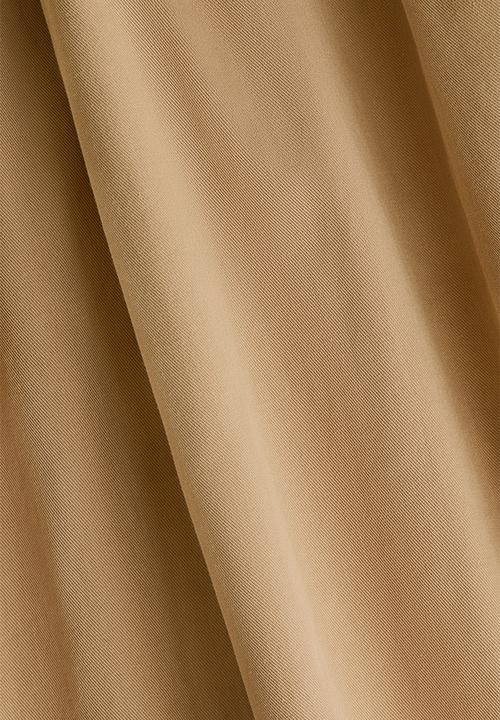H&M - Pleated twill skirt - beige