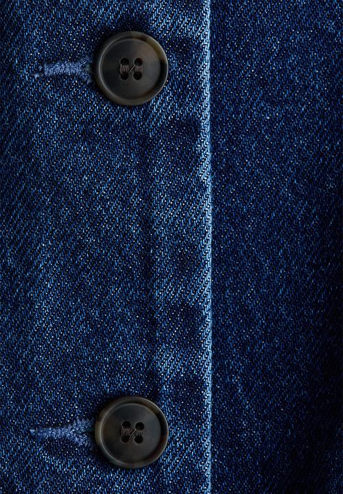 H&M - Peplum waistcoat - dark denim blue