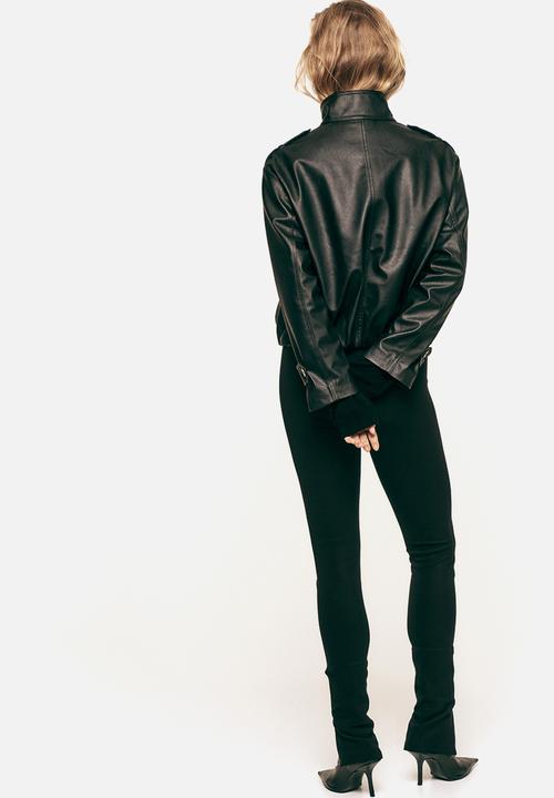 H&M - Zip-hem leggings - black