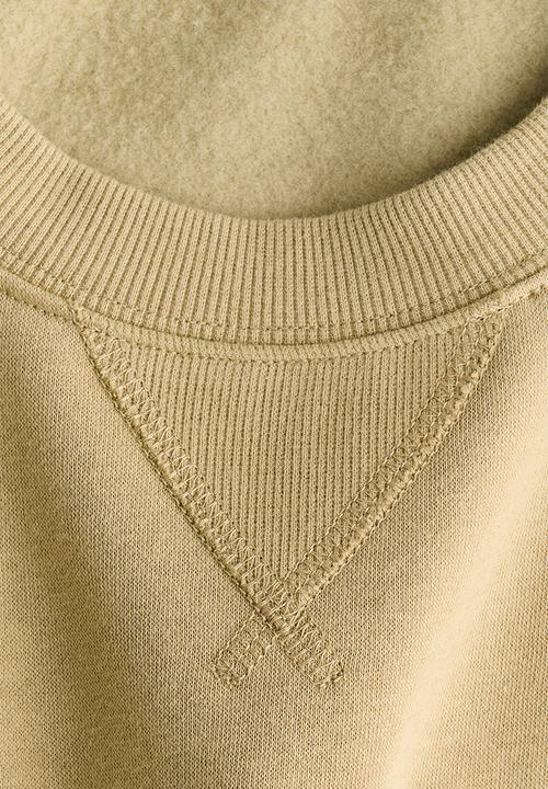 H&M - Motif-detail sweatshirt - beige/atelier