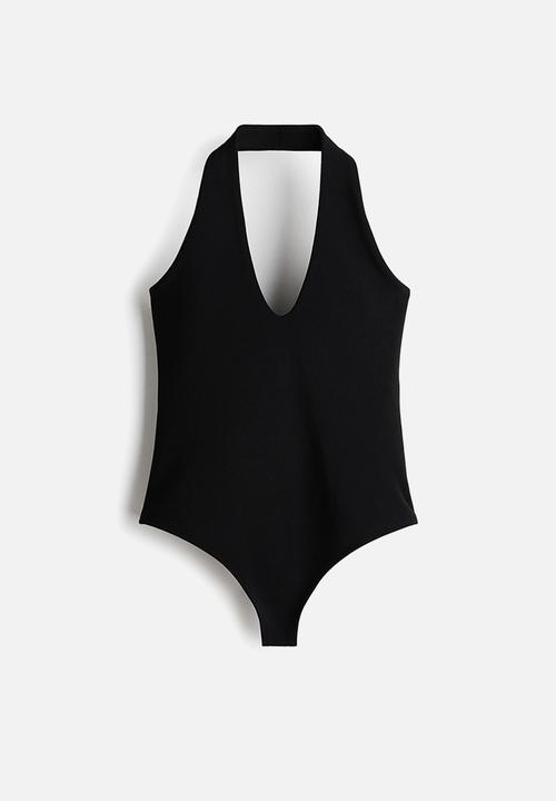H&M - Halterneck thong body - black