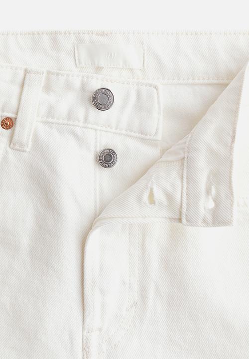 H&M - Denim bermuda shorts - cream