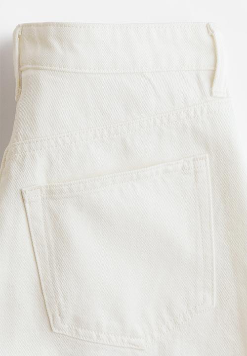 H&M - Denim bermuda shorts - cream
