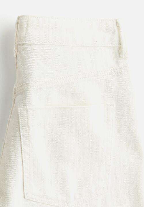H&M - Wide high jeans - white