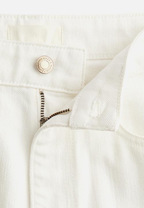 H&M - Wide high jeans - white