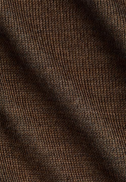 H&M - Fine-knit one-shoulder top - brown