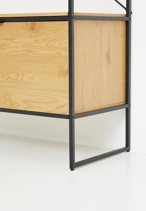 Sixth Floor - Cesura Bookcase - natural & back 