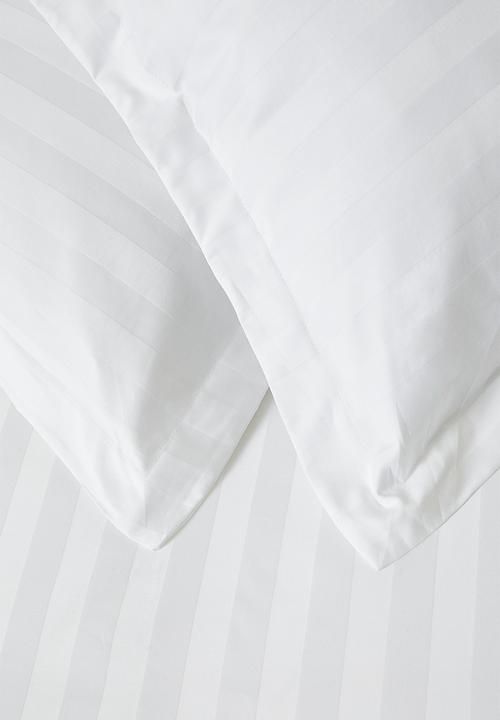 Sixth Floor - Sateen Stripe Oxford Edge 300 TC 100% Cotton Duvet Set