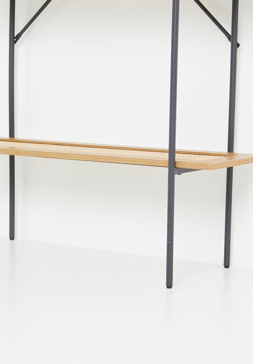 Sixth Floor - Pensacola console table - natural &  black 