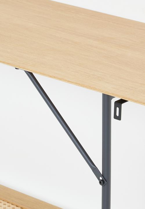 Sixth Floor - Pensacola console table - natural &  black 