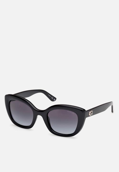 GUESS - Square Shape Sunglasses 00196-01B-51 - Shiny Black