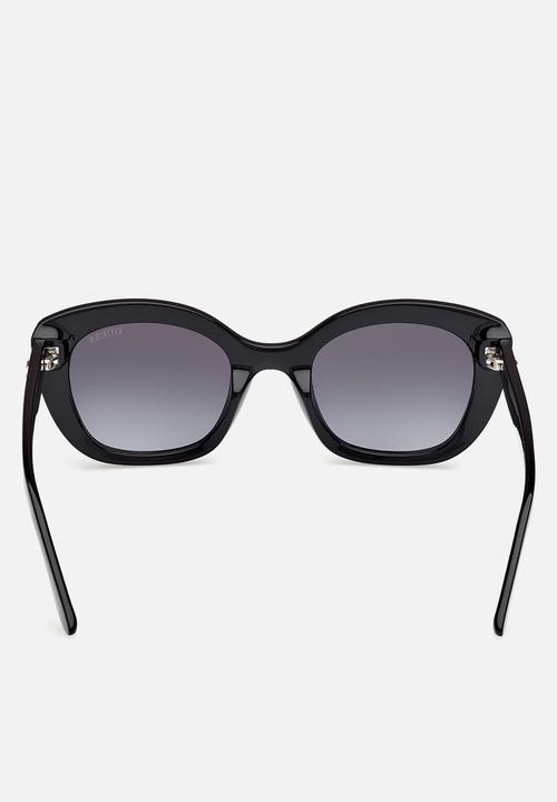GUESS - Square Shape Sunglasses 00196-01B-51 - Shiny Black