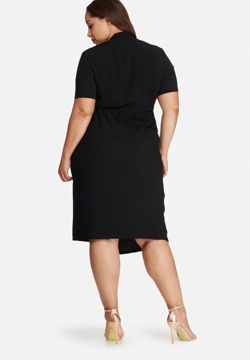 Missguided - Plus size wrap midi dress